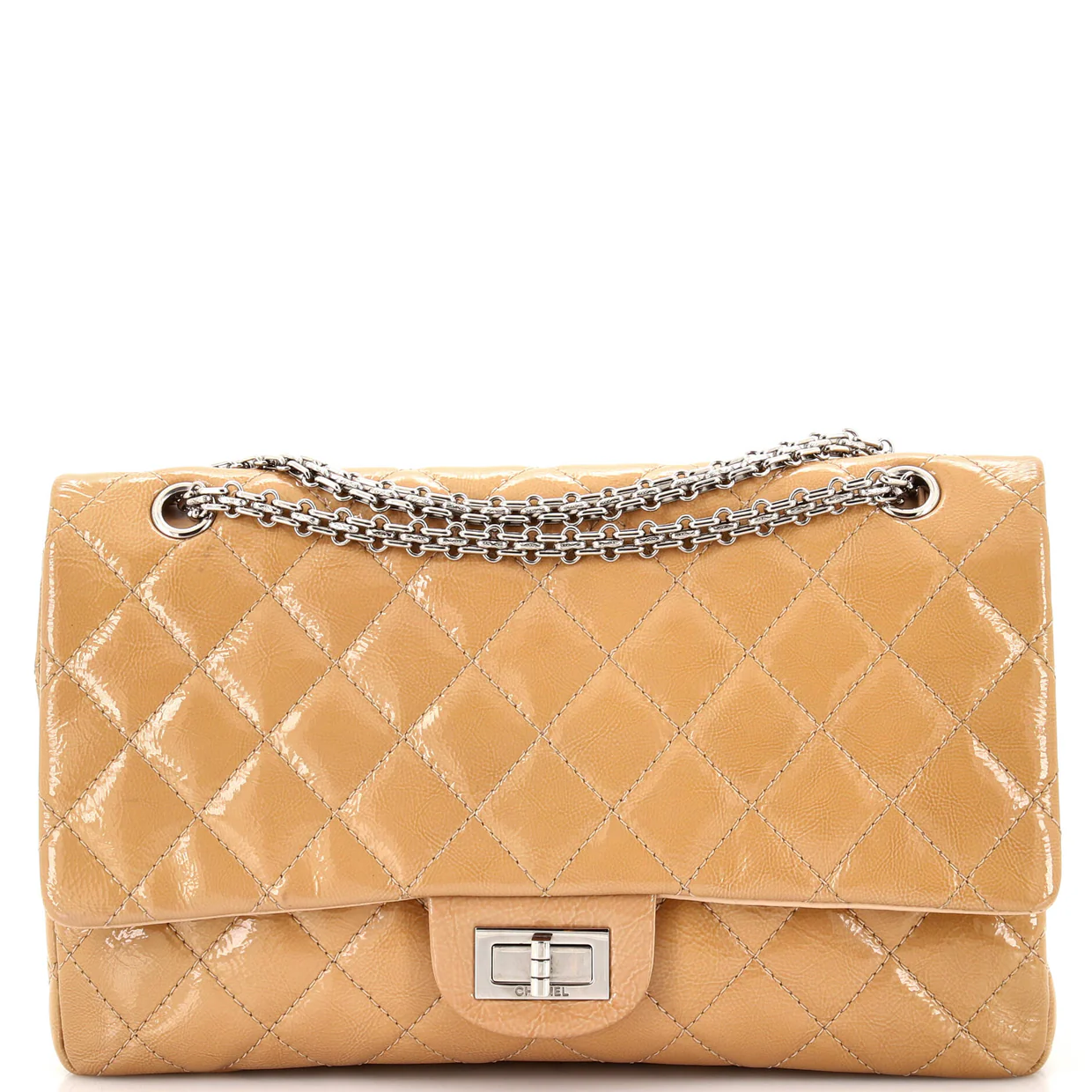 Reissue 2.55 Flap Bag Quilted Crinkled Patent 227 - Deep Luxury