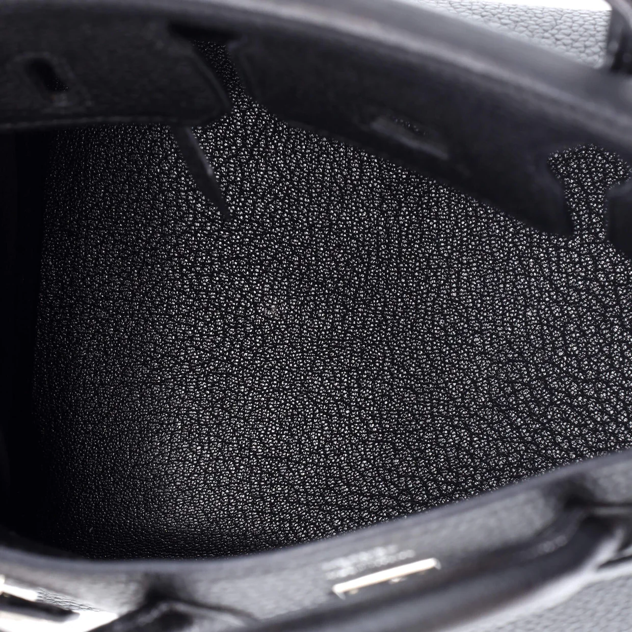 Birkin Handbag Noir Togo with Palladium Hardware 25 - Deep Luxury