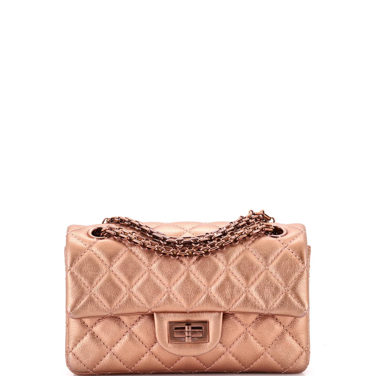 Reissue 2.55 Flap Bag Quilted Metallic Calfskin Mini - Deep Luxury