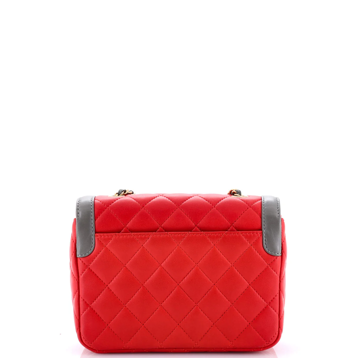 Two Tone Flap Bag Quilted Lambskin Mini - Deep Luxury