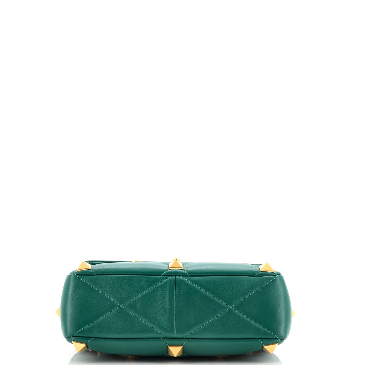 Roman Stud Flap Bag Quilted Leather Medium - Deep Luxury