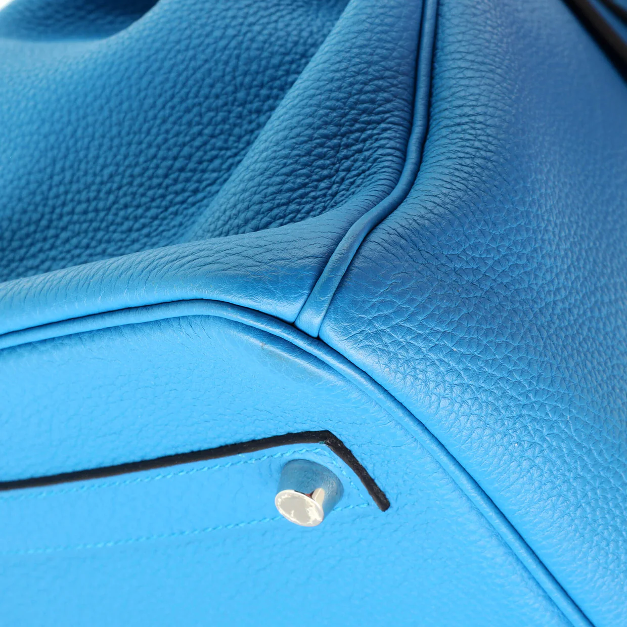 Birkin Handbag Bleu Zanzibar Togo with Palladium Hardware 35 - Deep Luxury