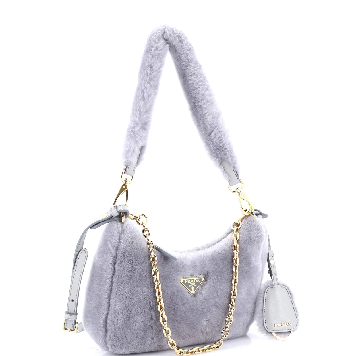 Re-Edition Shoulder Bag Shearling Mini - Deep Luxury