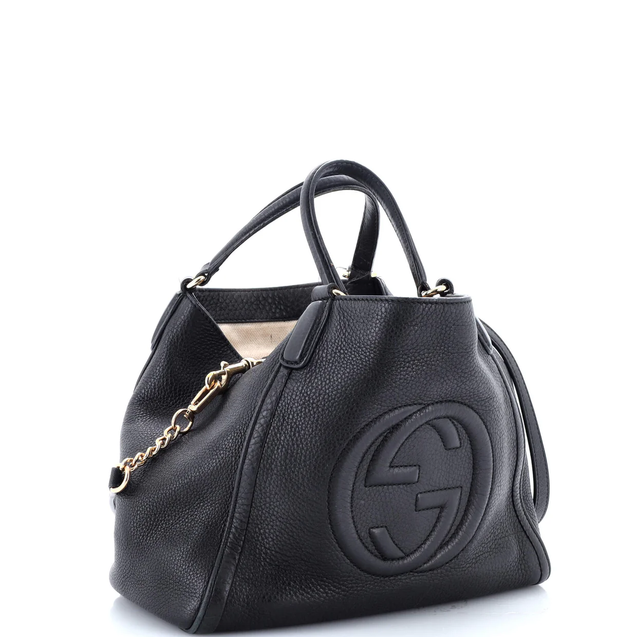 Soho Convertible Shoulder Bag Leather Small - Deep Luxury