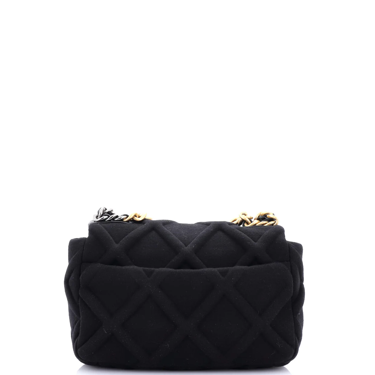 19 Flap Bag Quilted Jersey Medium - Deep Luxury