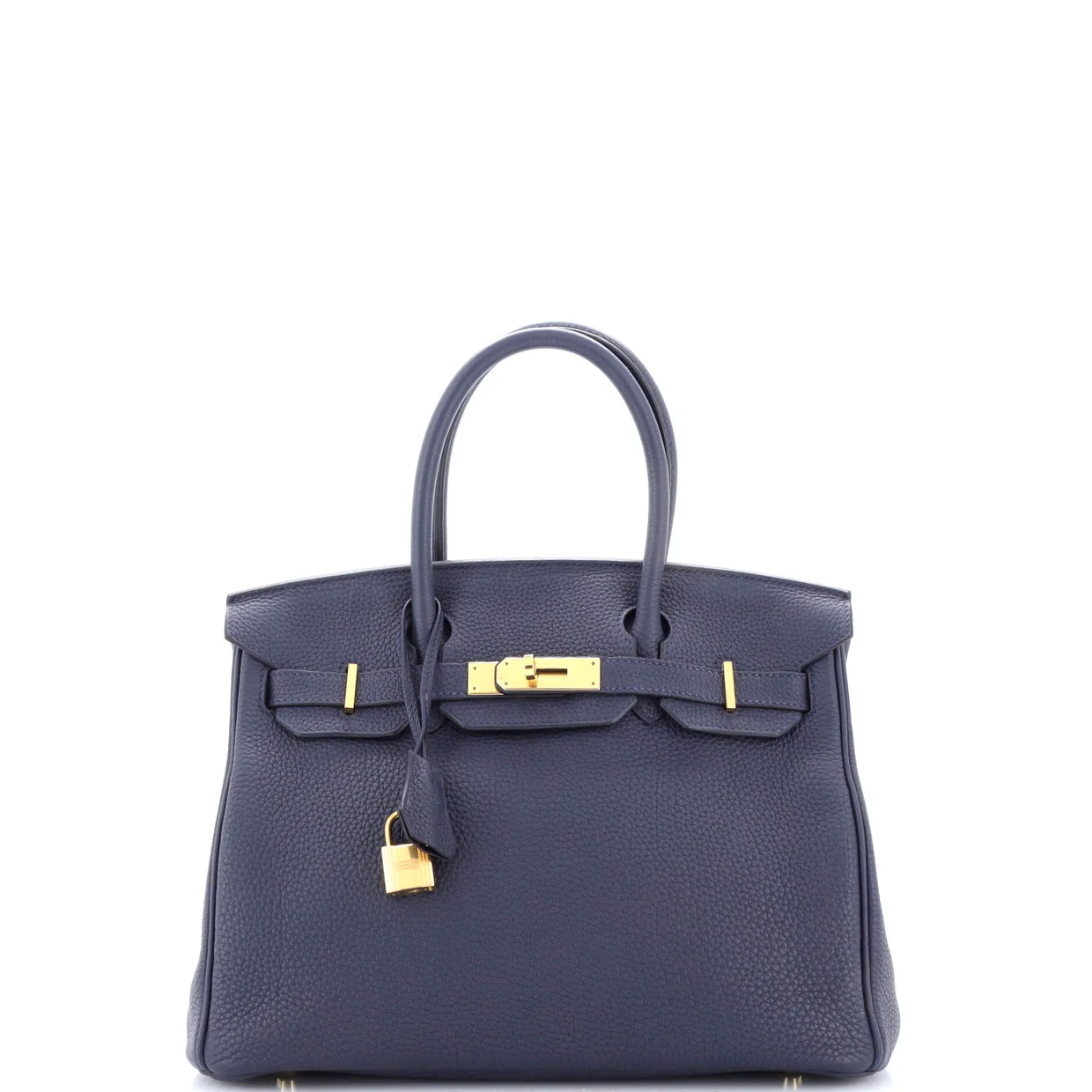 Birkin Handbag Bleu Nuit Togo with Gold Hardware 30 - Deep Luxury