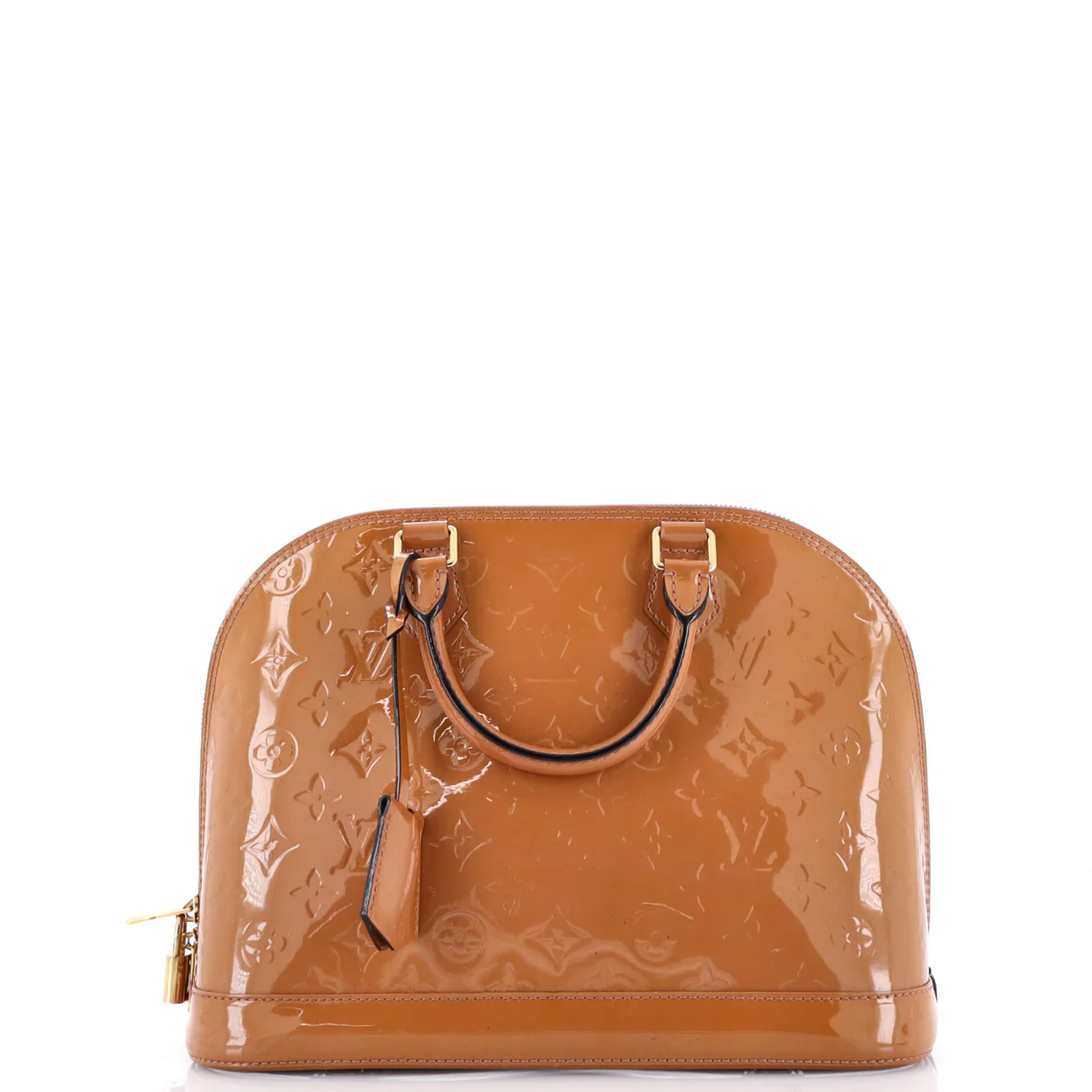 Alma Handbag Monogram Vernis PM - Deep Luxury