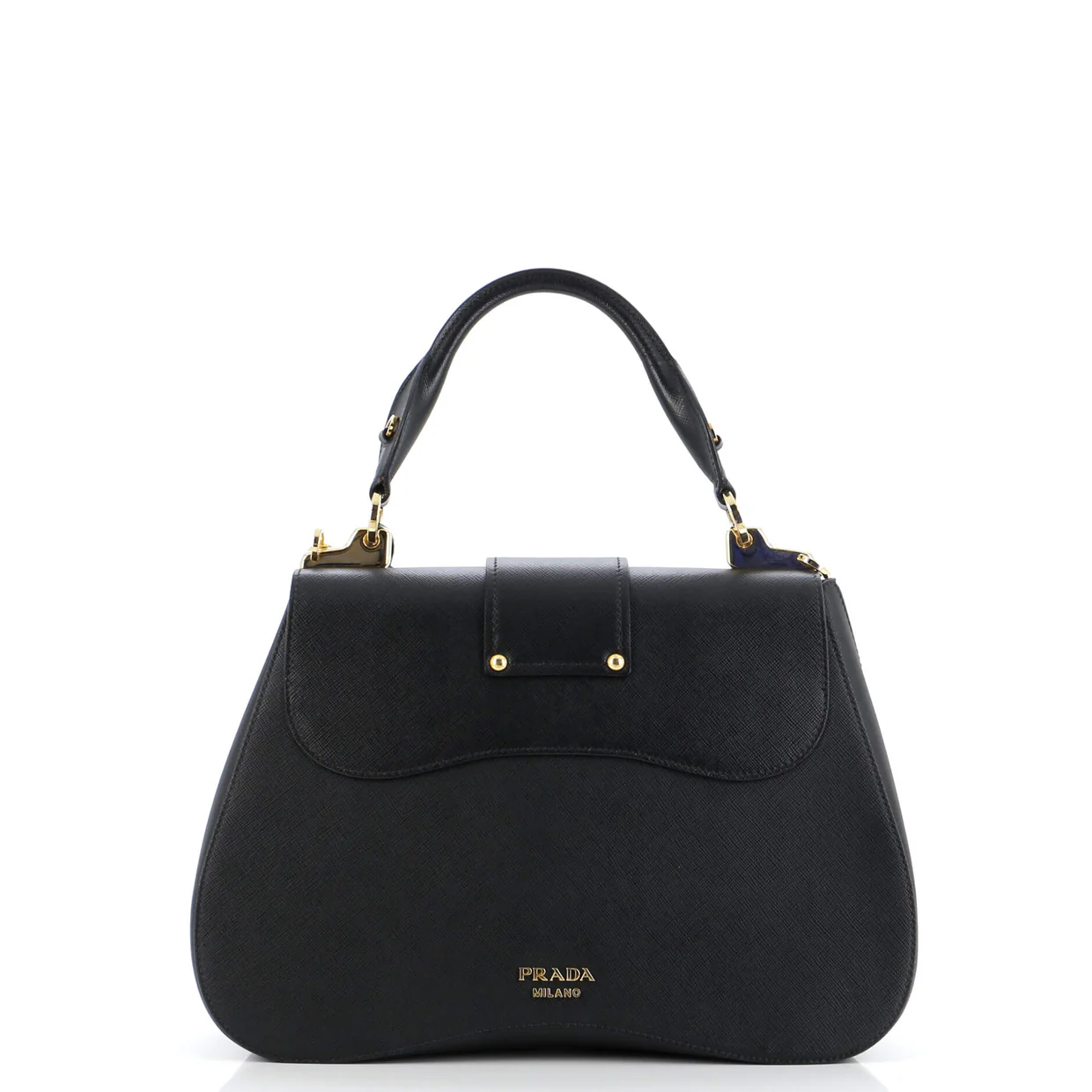 Sidonie Top Handle Bag Saffiano Leather Large - Deep Luxury