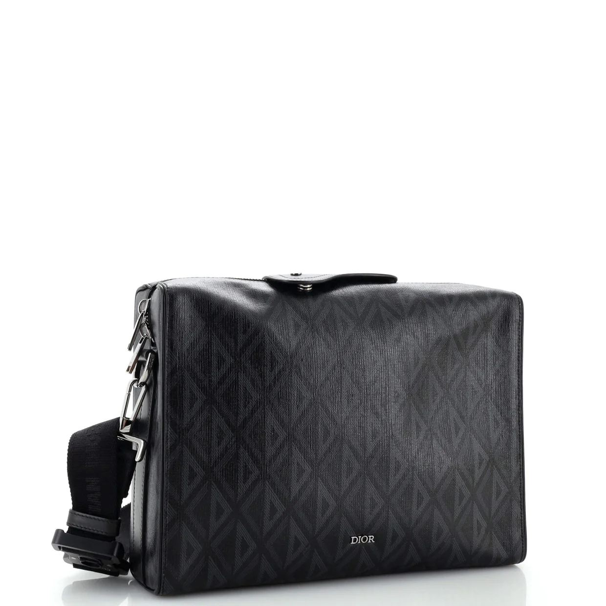 Lingot Briefcase Messenger Bag CD Diamond Coated Canvas - Deep Luxury