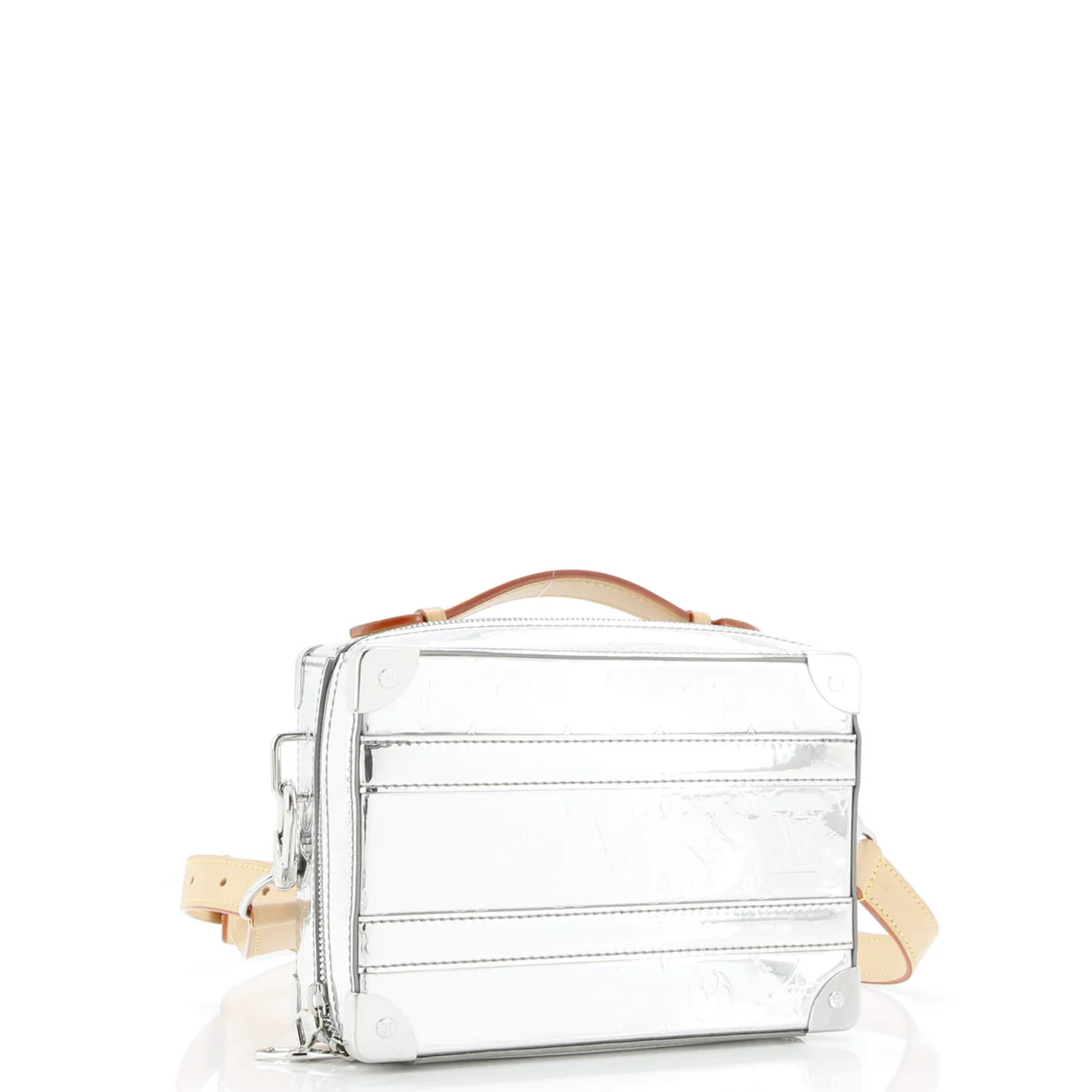 Handle Soft Trunk Bag Monogram Mirror Coated Canvas - Deep Luxury