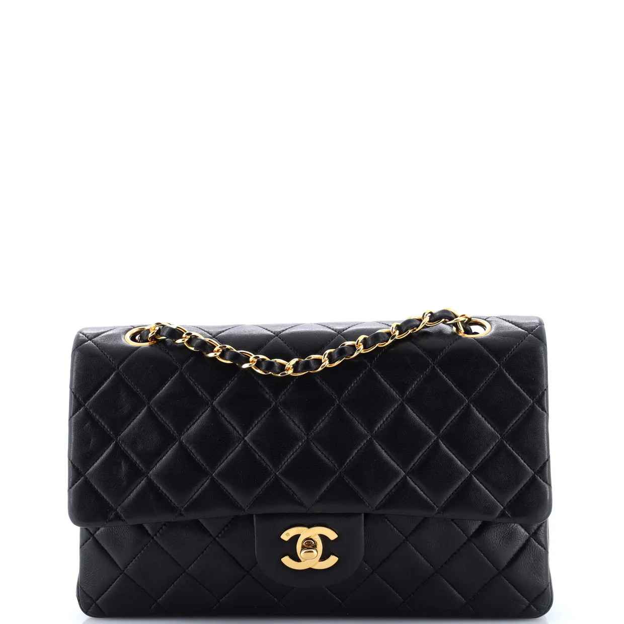 Vintage Classic Double Flap Bag Quilted Lambskin Medium - Deep Luxury