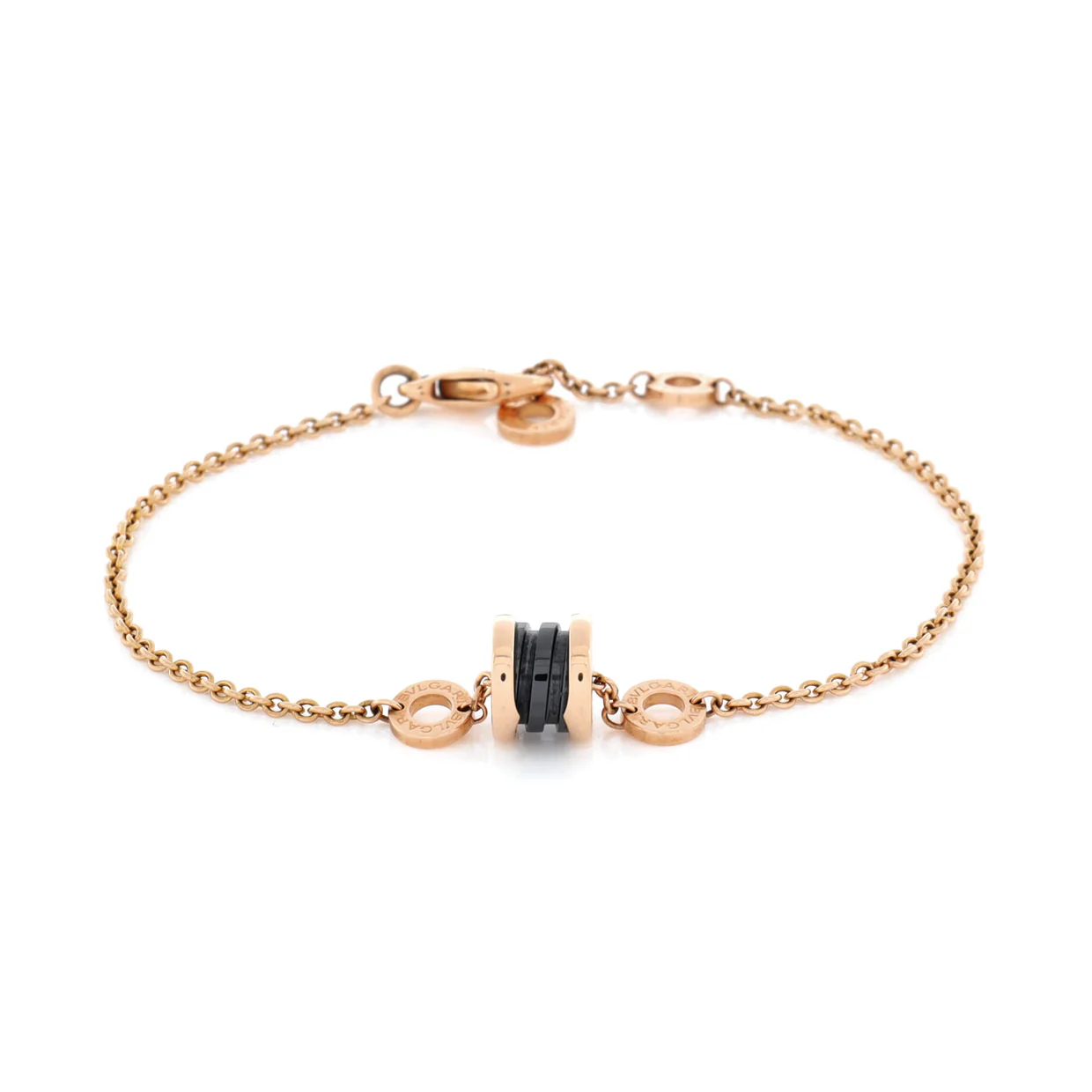 B.Zero1 Soft Bracelet 18K Rose Gold with Ceramic - Deep Luxury