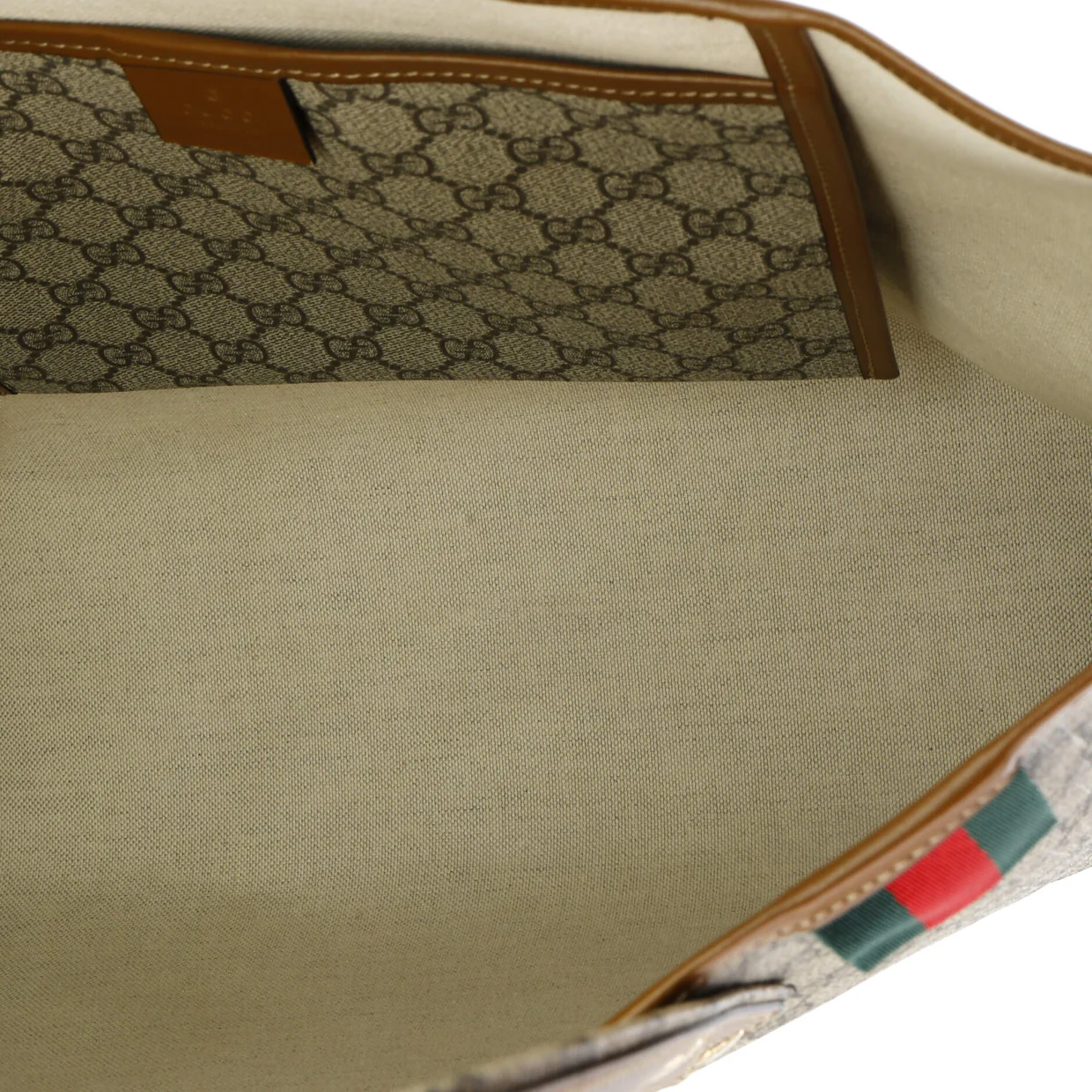 Web Loop Tote GG Coated Canvas Medium - Deep Luxury