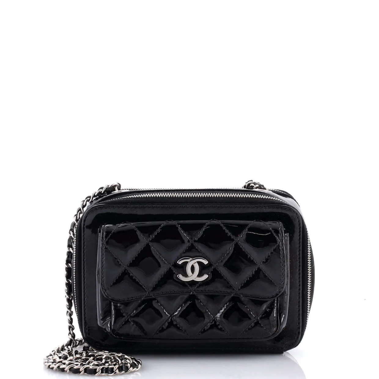 Pocket Box Camera Case Quilted Patent Mini - Deep Luxury