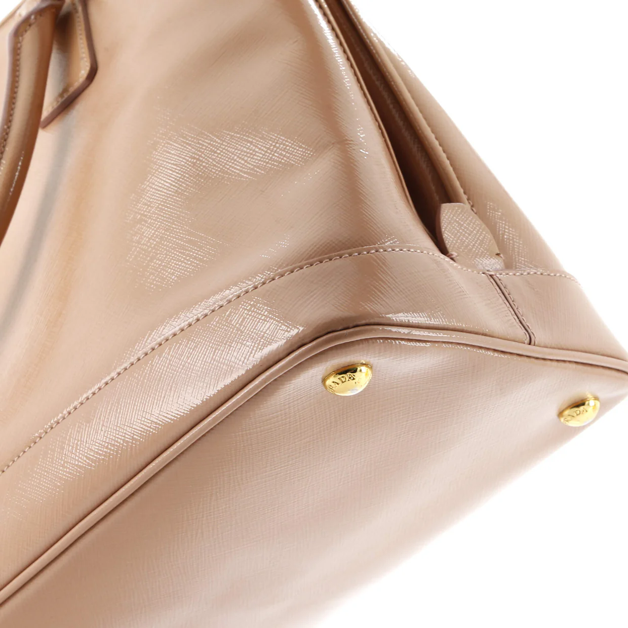 Open Promenade Bag Vernice Saffiano Leather Large - Deep Luxury