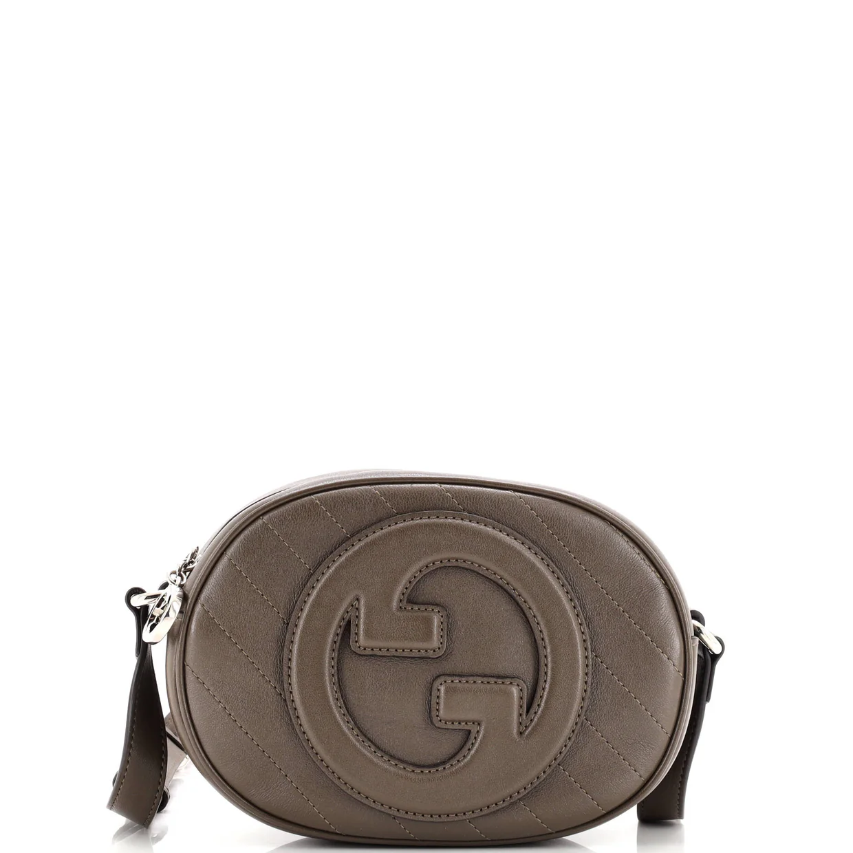 Blondie NM Round Camera Bag Diagonal Quilted Leather - Deep Luxury