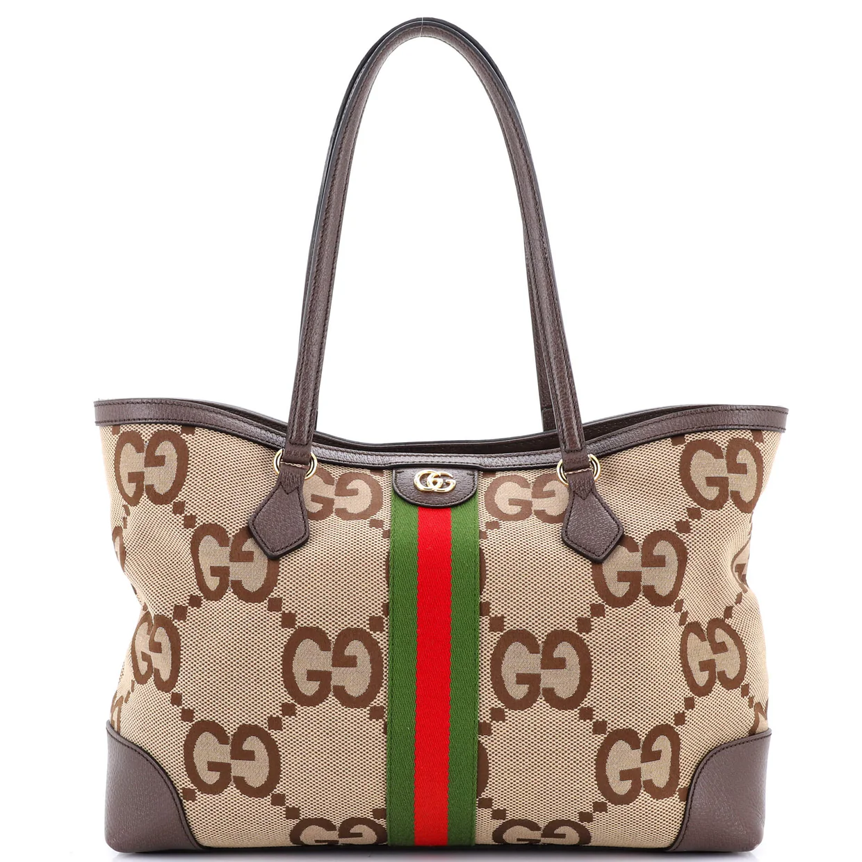 Ophidia Shopping Tote Jumbo GG Canvas Medium - Deep Luxury