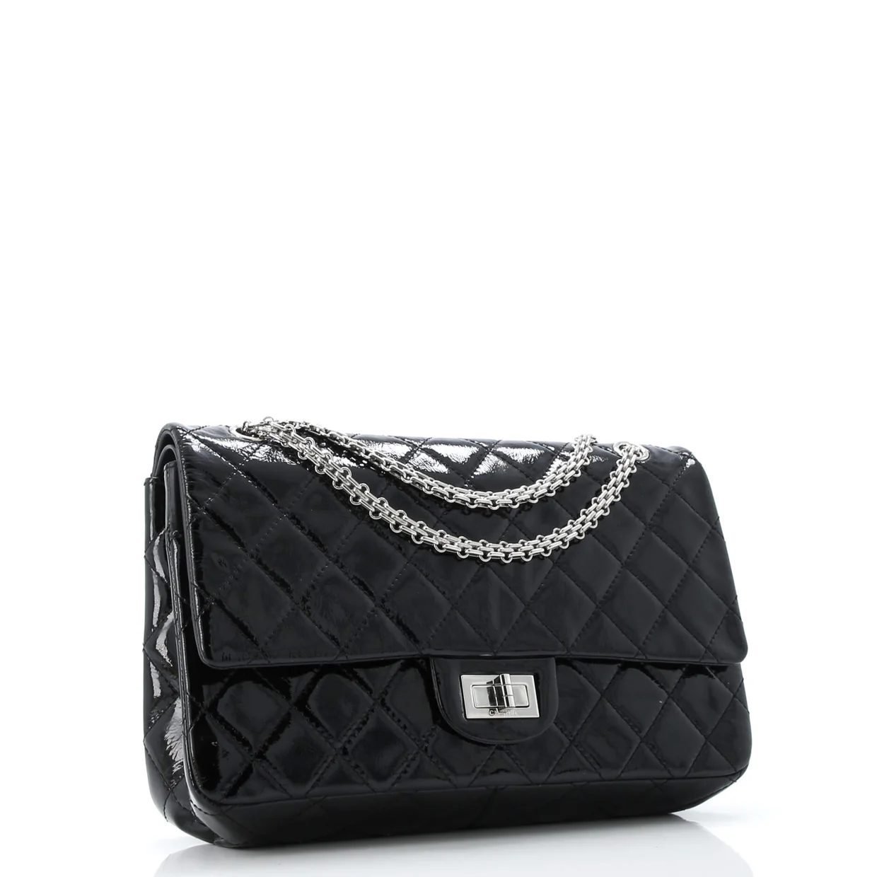 Reissue 2.55 Flap Bag Quilted Crinkled Patent 227 - Deep Luxury