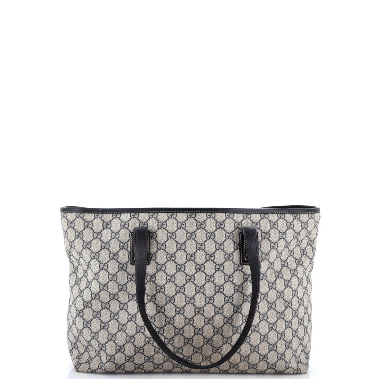 Plus Tote GG Coated Canvas with Leather Large - Deep Luxury