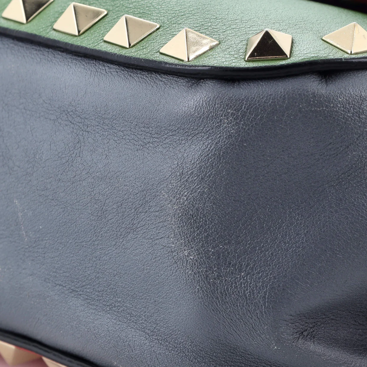 Rockstud Flip Lock Flap Bag Leather Mini - Deep Luxury