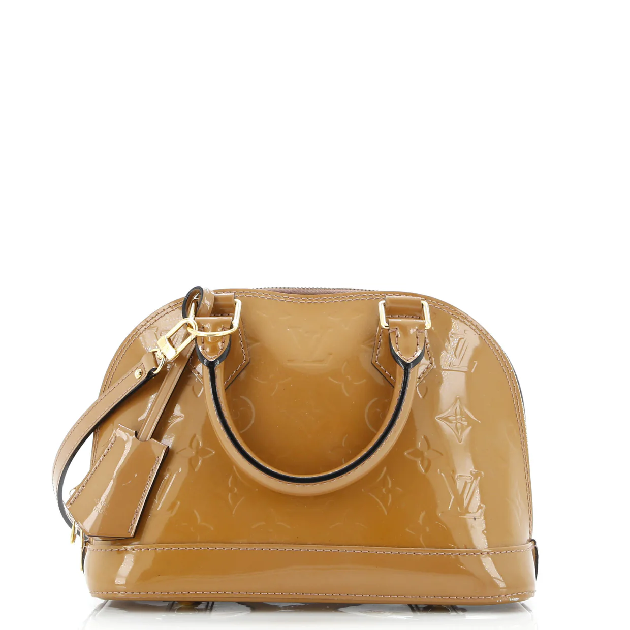 Alma Handbag Monogram Vernis BB - Deep Luxury