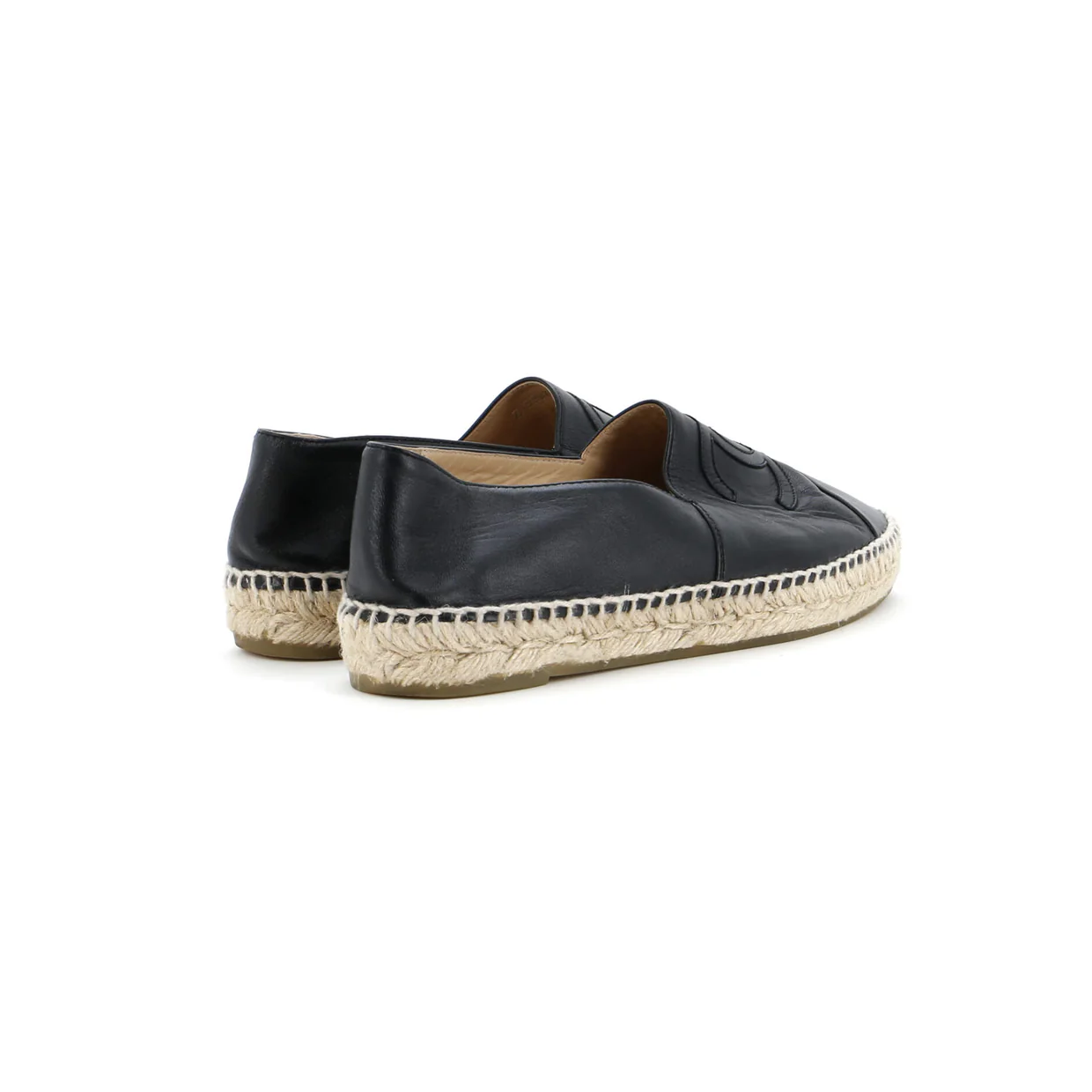 Women's CC Cap Toe Espadrilles Leather - Deep Luxury