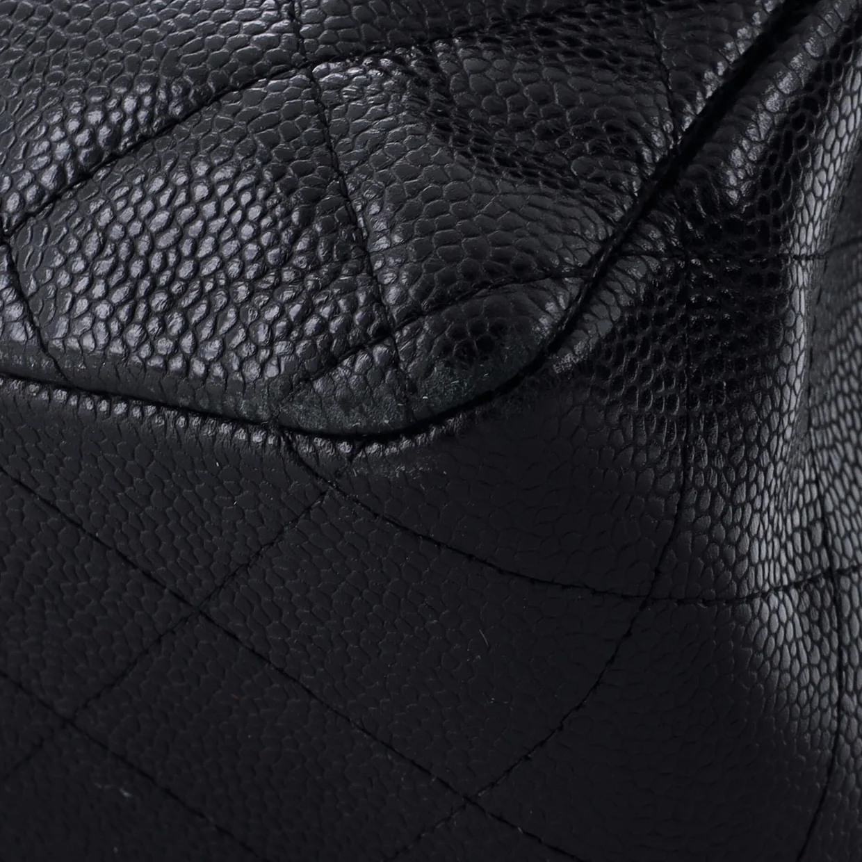 Classic Double Flap Bag Quilted Caviar Jumbo - Deep Luxury