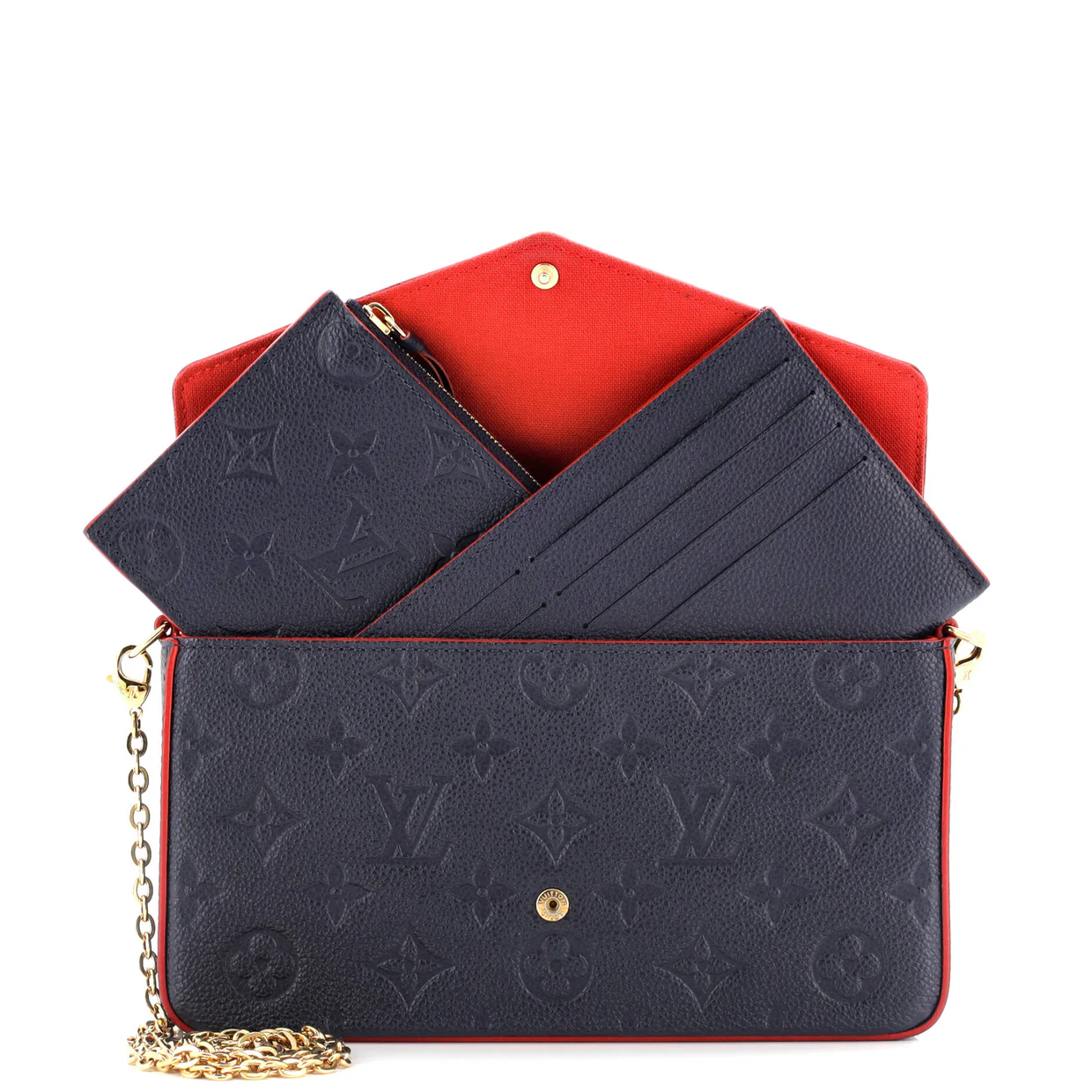 Felicie Pochette Monogram Empreinte Leather - Deep Luxury