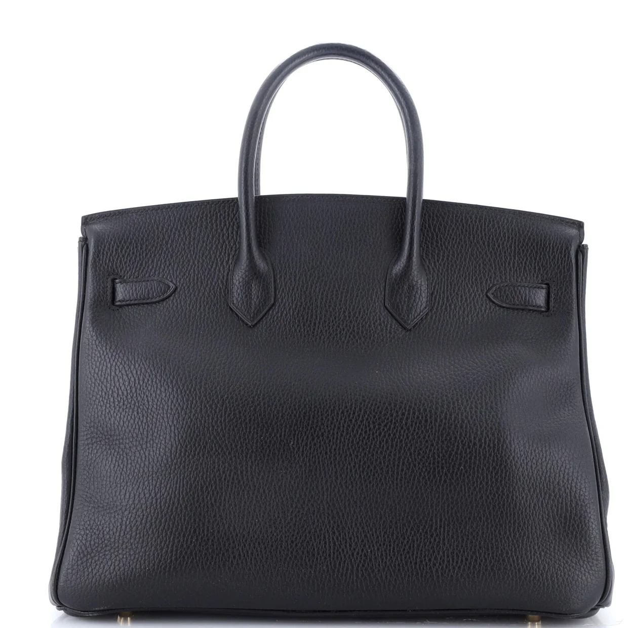 Birkin Handbag Noir Ardennes with Gold Hardware 35 - Deep Luxury