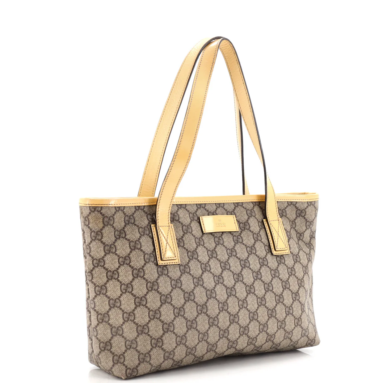 Plus Tote GG Coated Canvas with Leather Small - Deep Luxury