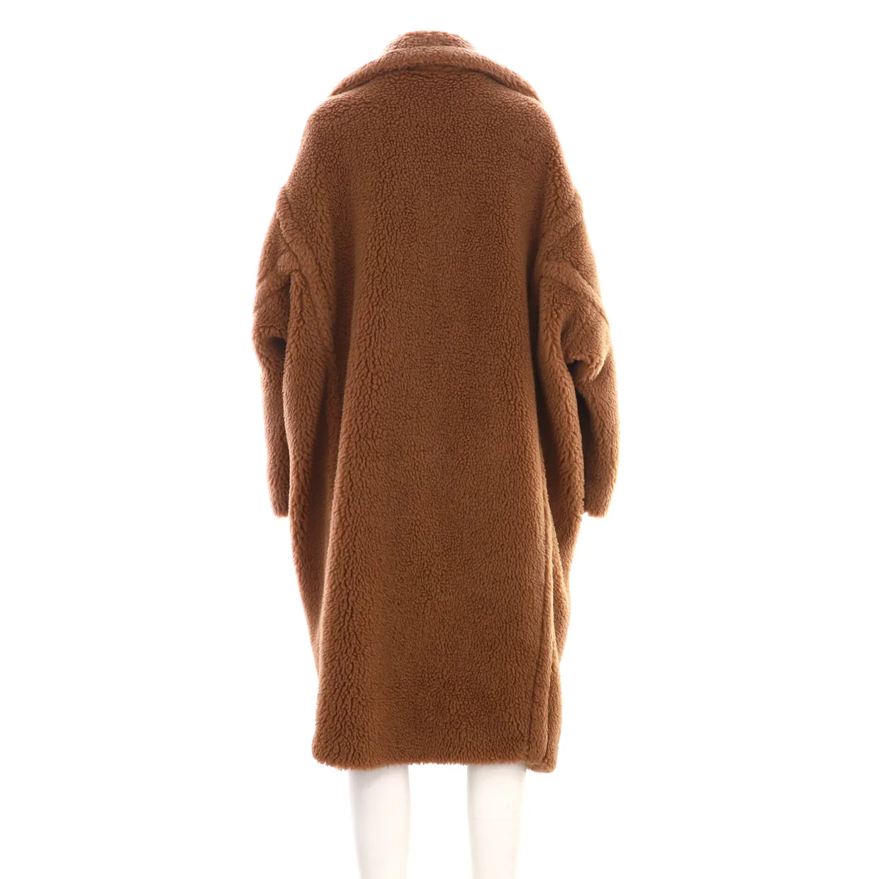 Women's Teddy Bear Icon Coat Camel and Silk Blend - Deep Luxury