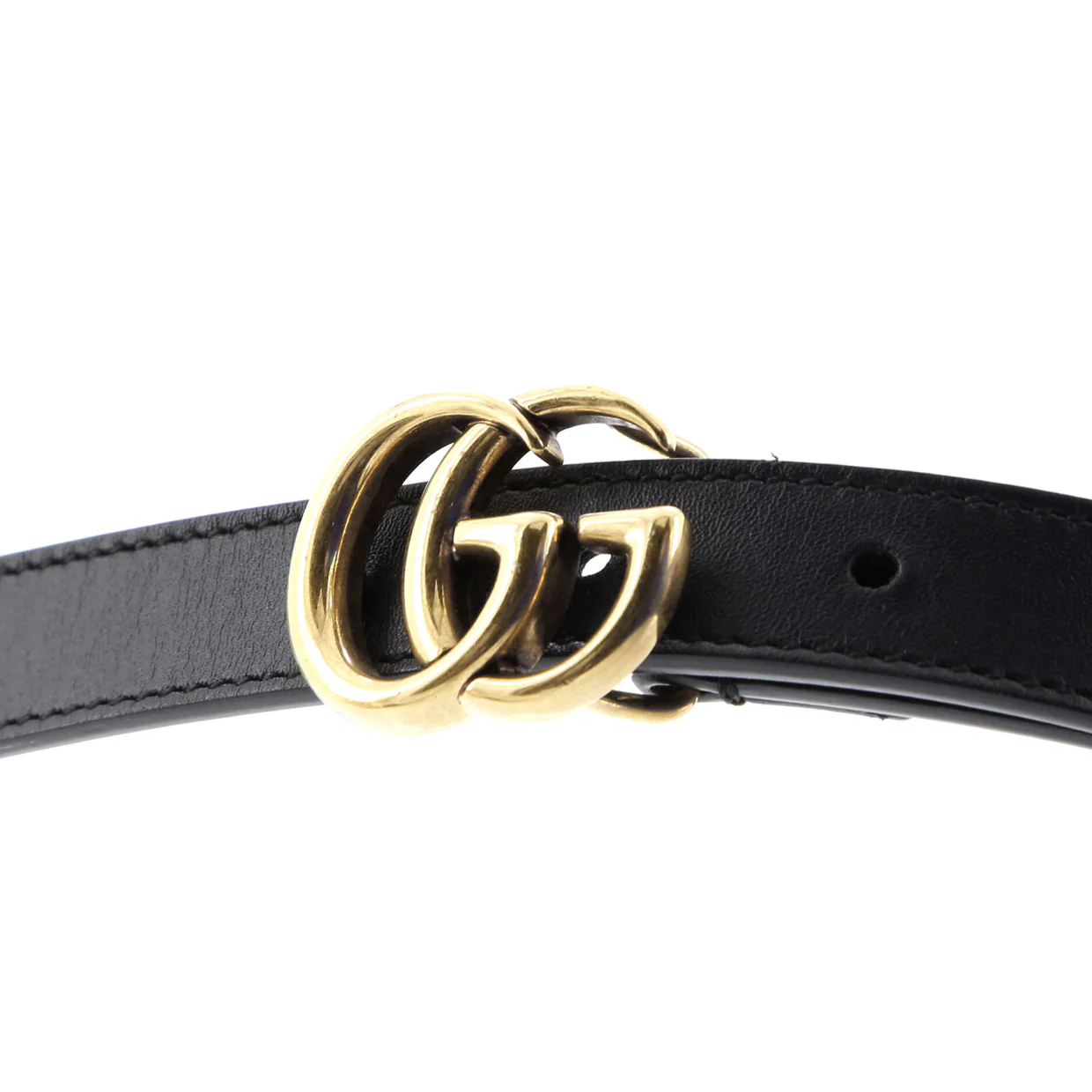 GG Marmont Belt Leather Thin - Deep Luxury