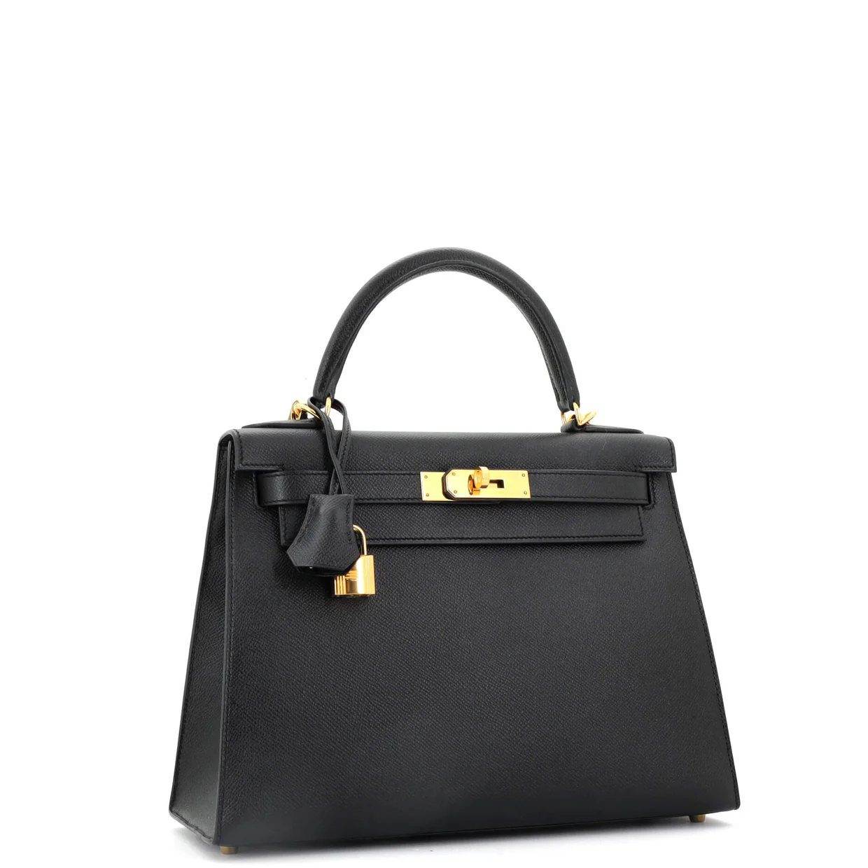 Kelly Handbag Noir Epsom with Gold Hardware 28 - Deep Luxury