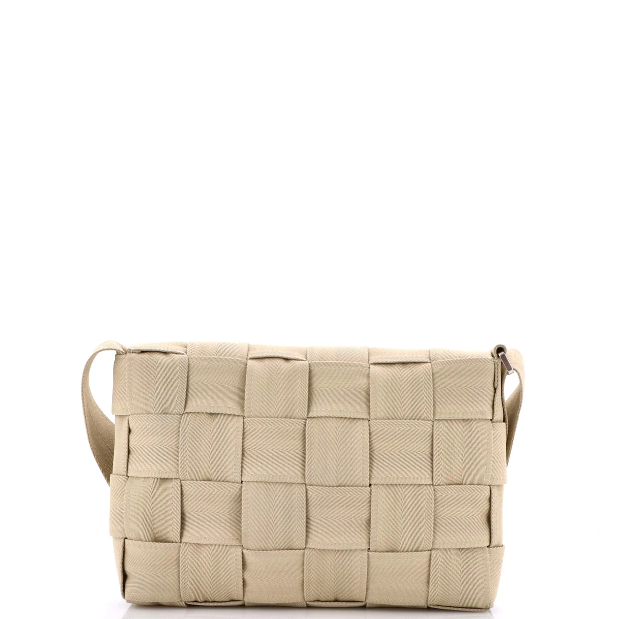 Cassette Crossbody Bag Maxi Intrecciato Fabric Large - Deep Luxury