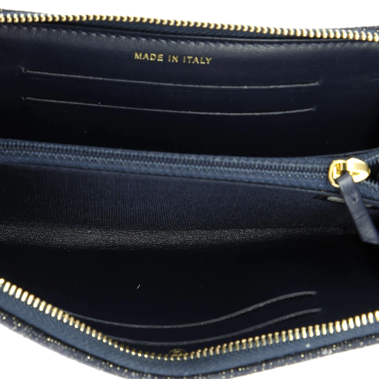 Deauville Zip Around Wallet Lurex Canvas Medium - Deep Luxury