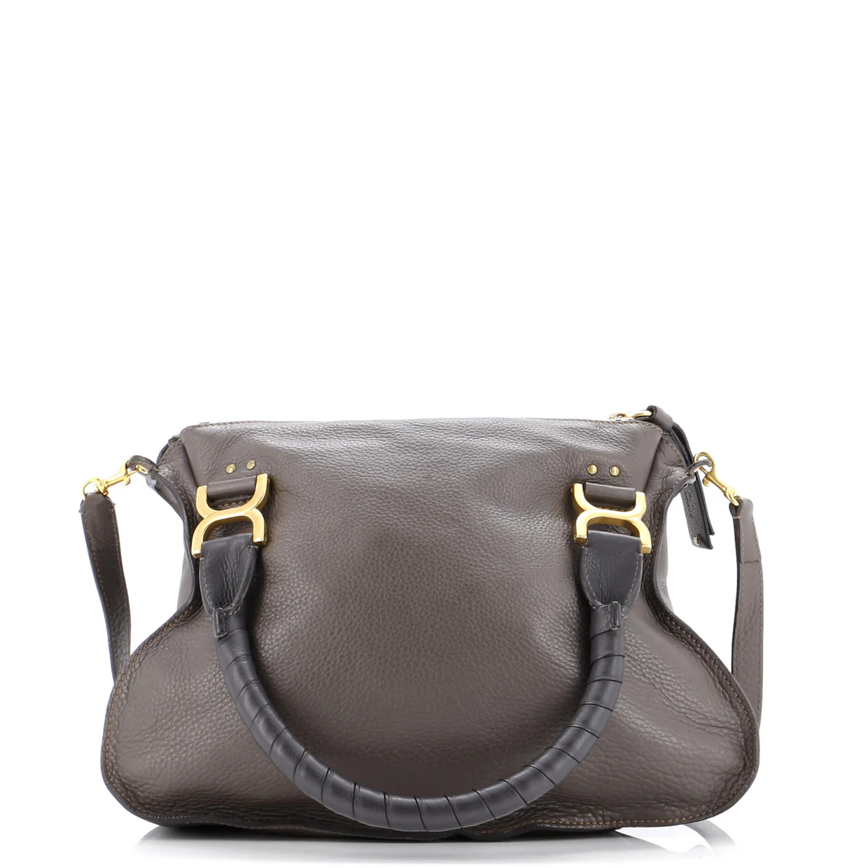 Marcie Satchel Leather Medium - Deep Luxury