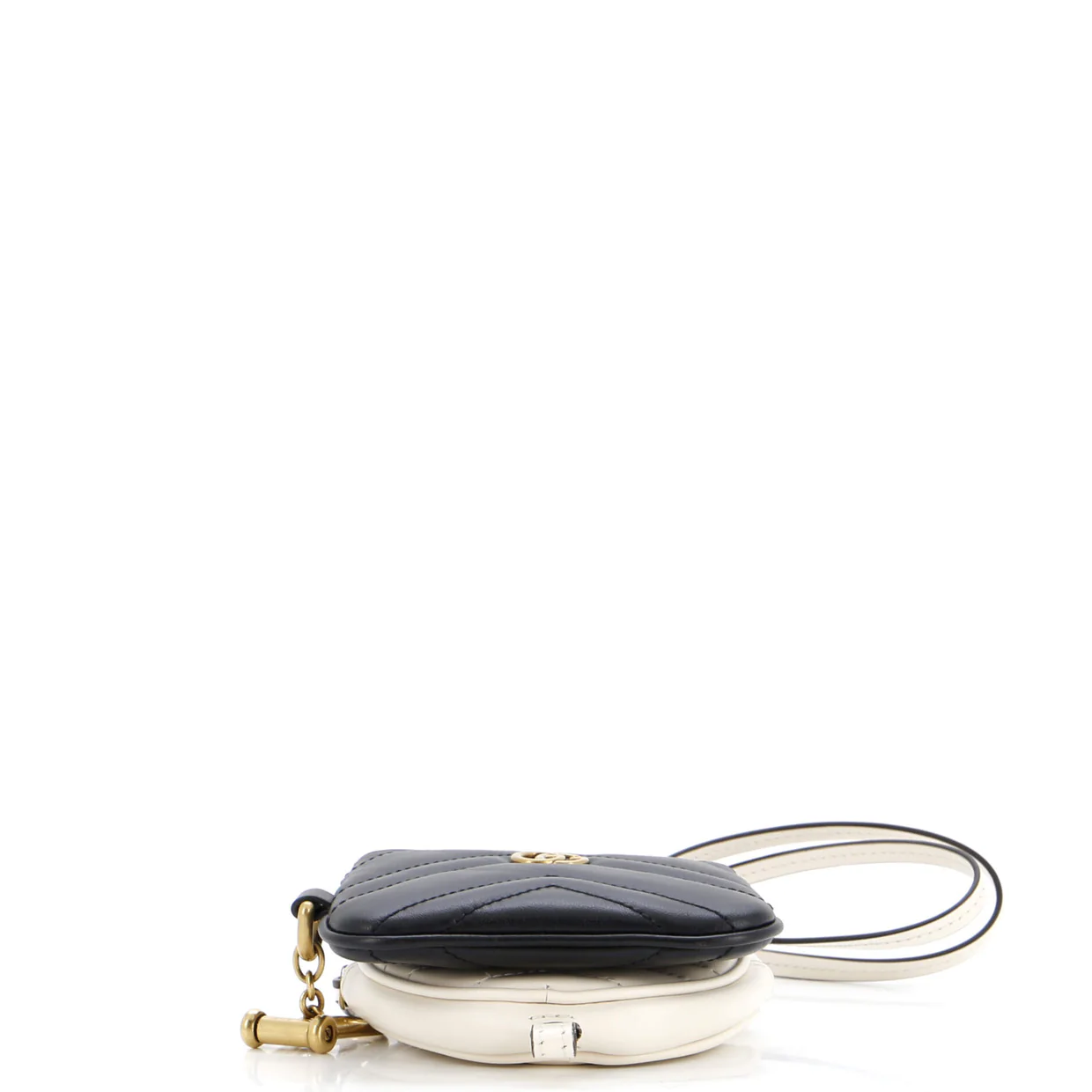 GG Marmont Coin Purse And Key Case Matelasse Chevron Leather - Deep Luxury