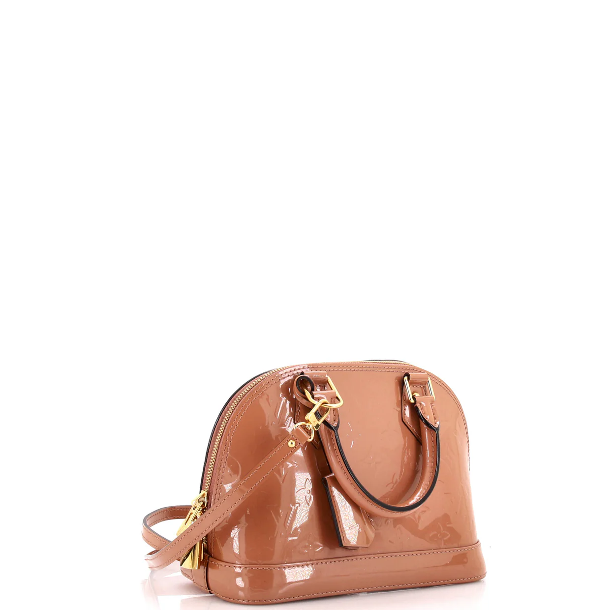 Alma Handbag Monogram Vernis BB - Deep Luxury