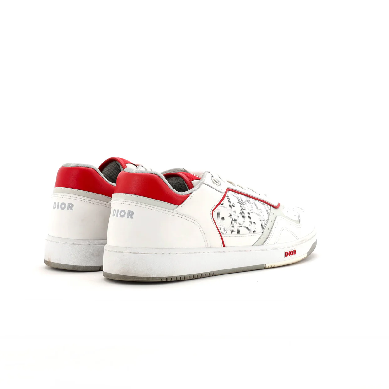 Men's B27 Low-Top Sneakers Leather with Oblique Galaxy Leather - Deep Luxury