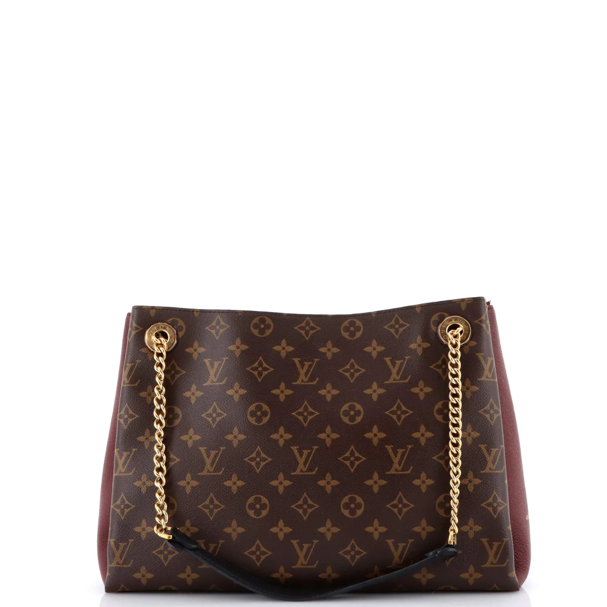 Surene Handbag Monogram Canvas with Leather MM - Deep Luxury