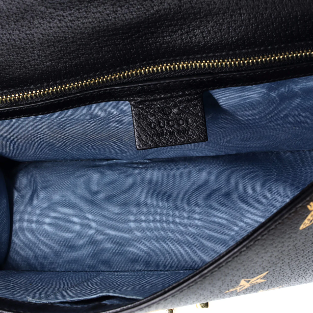 Sylvie Shoulder Bag Printed Leather Small - Deep Luxury