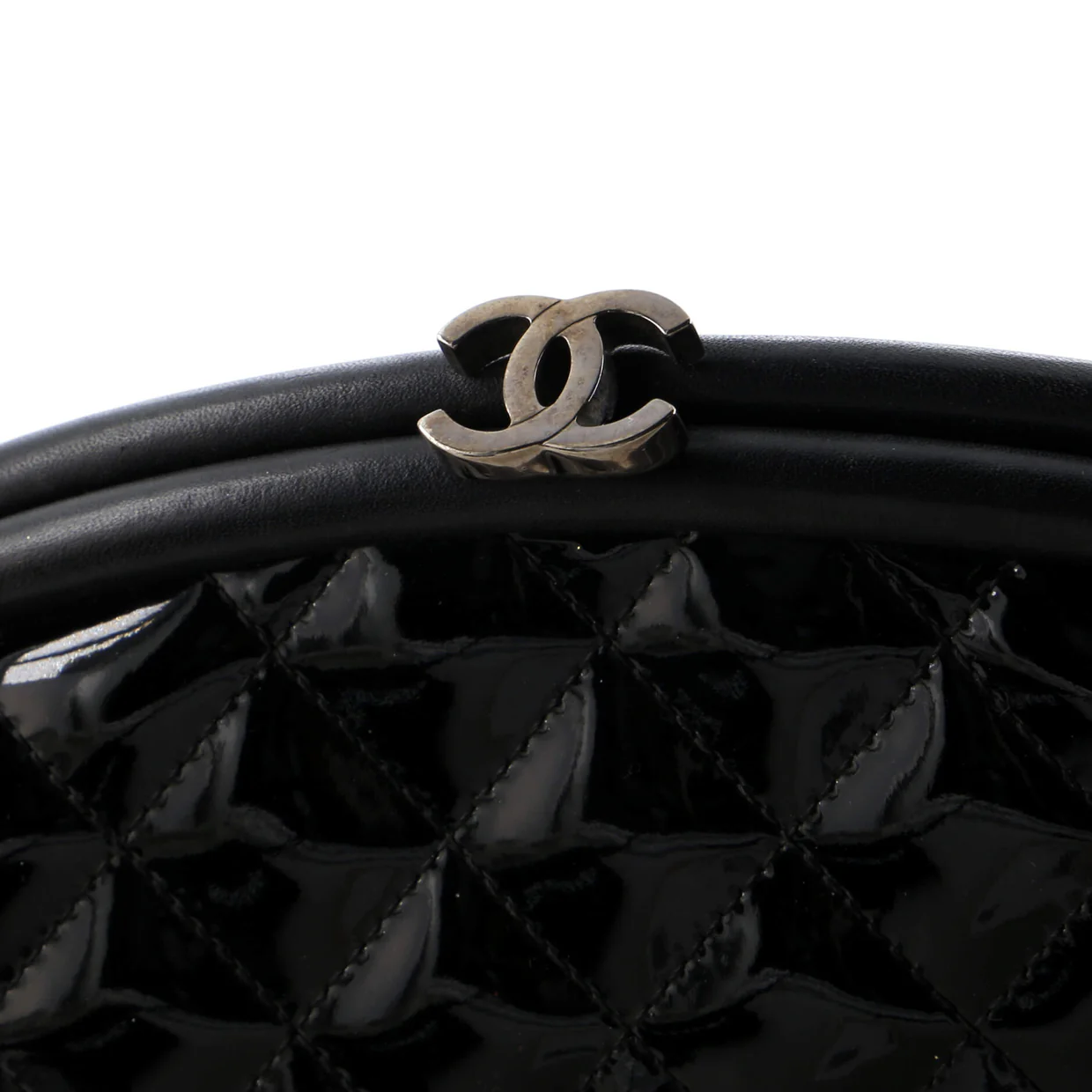 Timeless Clutch Quilted Patent - Deep Luxury