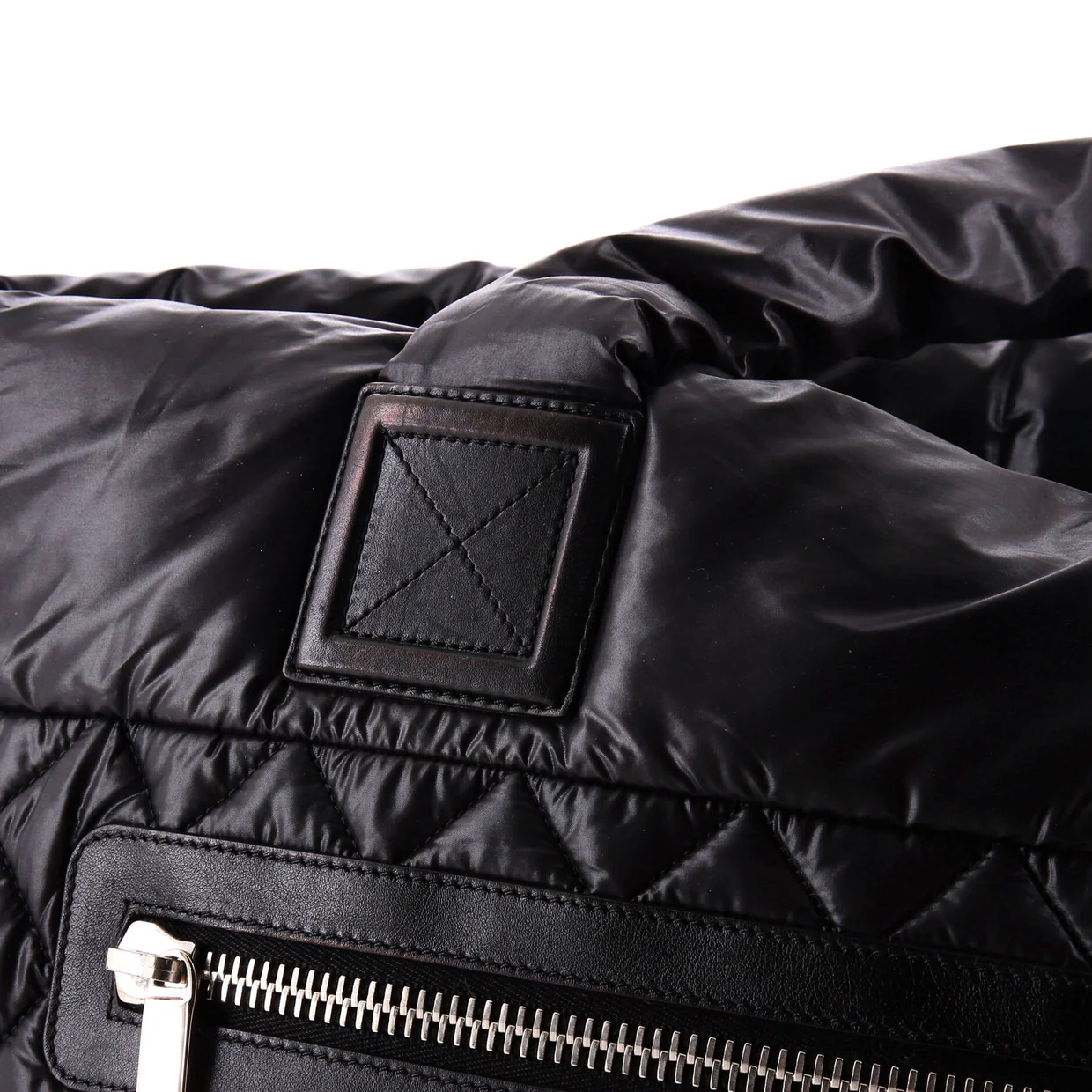 Coco Cocoon Zipped Tote Quilted Nylon Large - Deep Luxury
