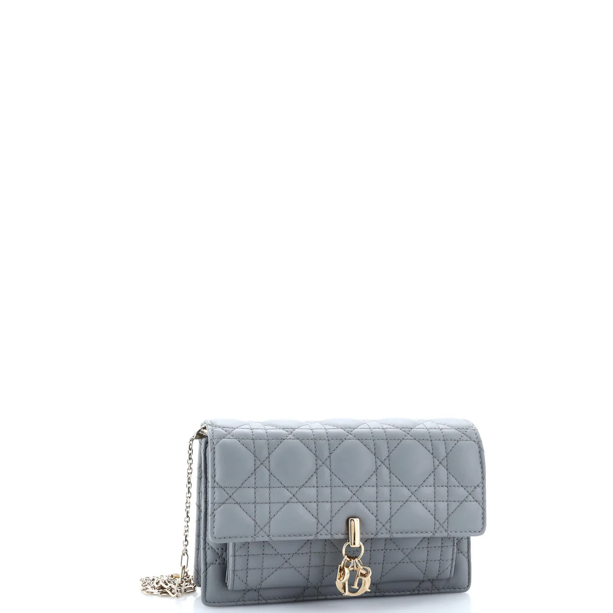 My Dior Top Handle Flap Bag Cannage Quilt Lambskin Mini - Deep Luxury