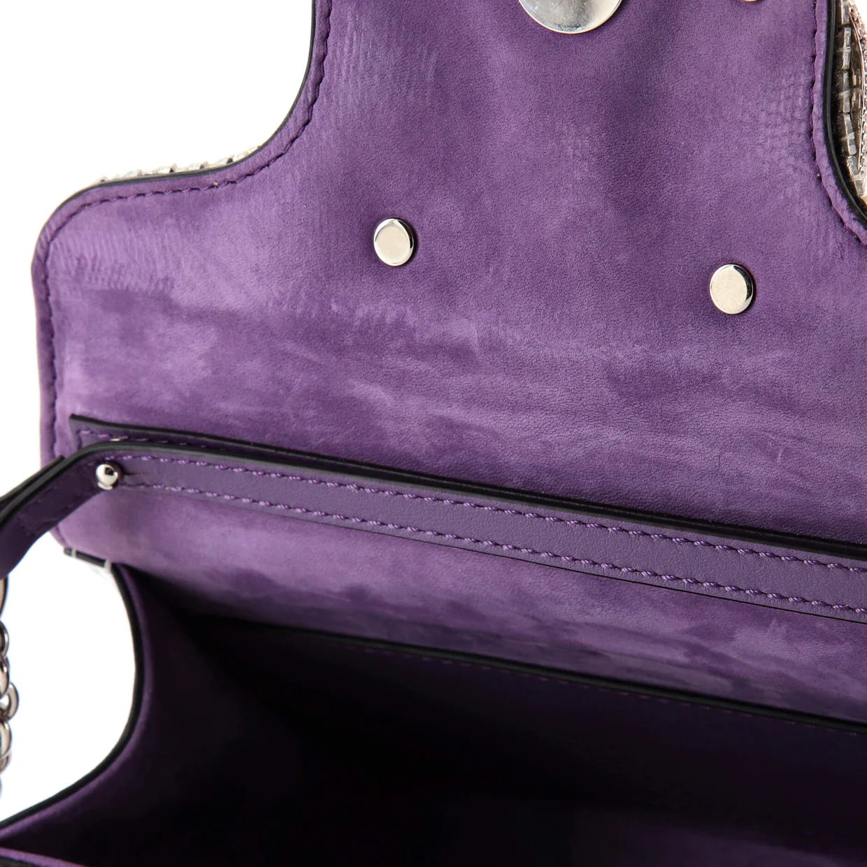 VLogo Loco Flap Shoulder Bag Embellished Leather Small - Deep Luxury