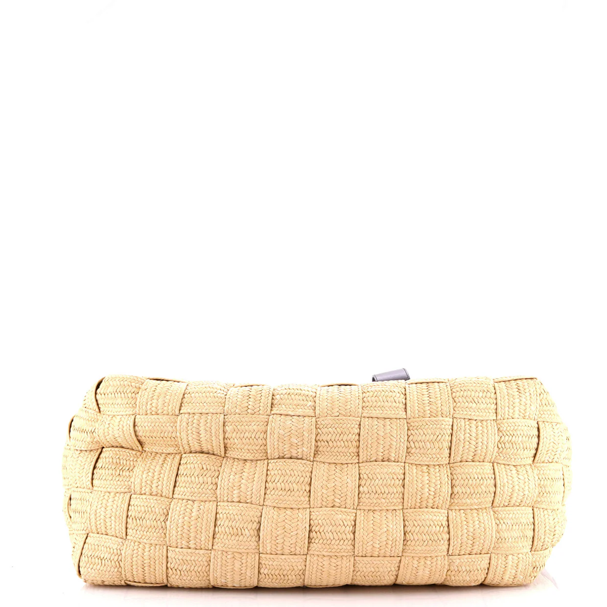 Cassette Tote Woven Raffia and Leather Large - Deep Luxury