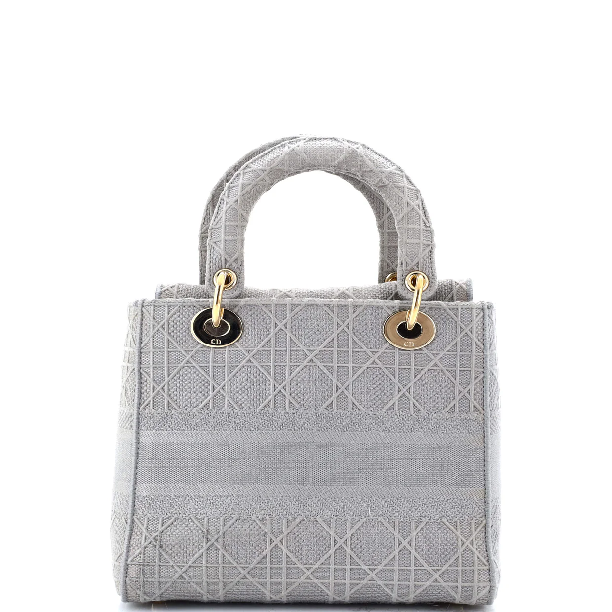 Lady D-Lite Bag Cannage Embroidered Canvas Medium - Deep Luxury