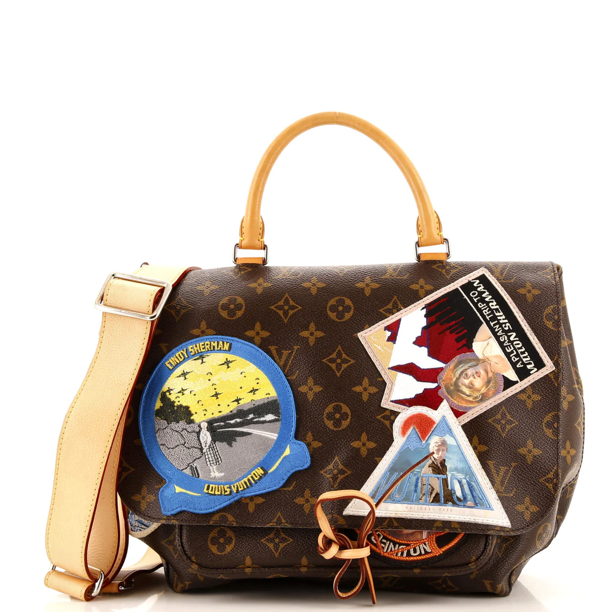 Cindy Sherman Camera Messenger Bag Patch Embellished Monogram Canvas - Deep Luxury