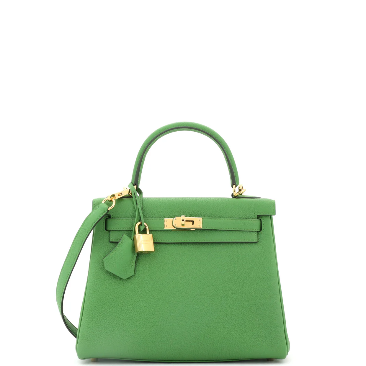Kelly Handbag Vert Yucca Maurice with Gold Hardware 25 - Deep Luxury