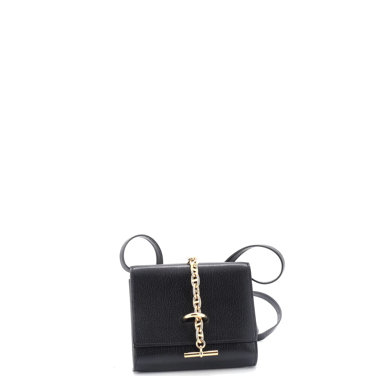 Chaine d'Ancre Compact Wallet on Strap Chevre Mysore - Deep Luxury